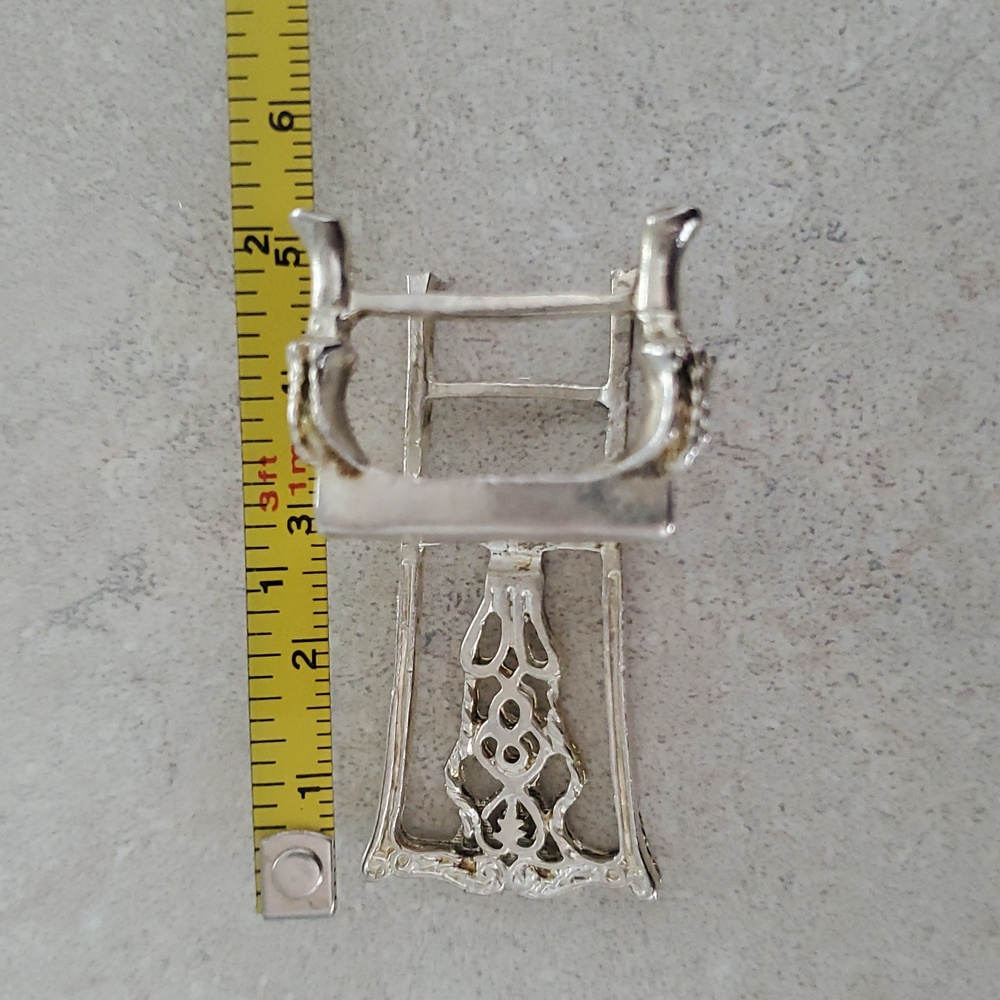 Vintage Godinger Silver Miniature Chair Decor Or Dollhouse - Picture 10 of 11